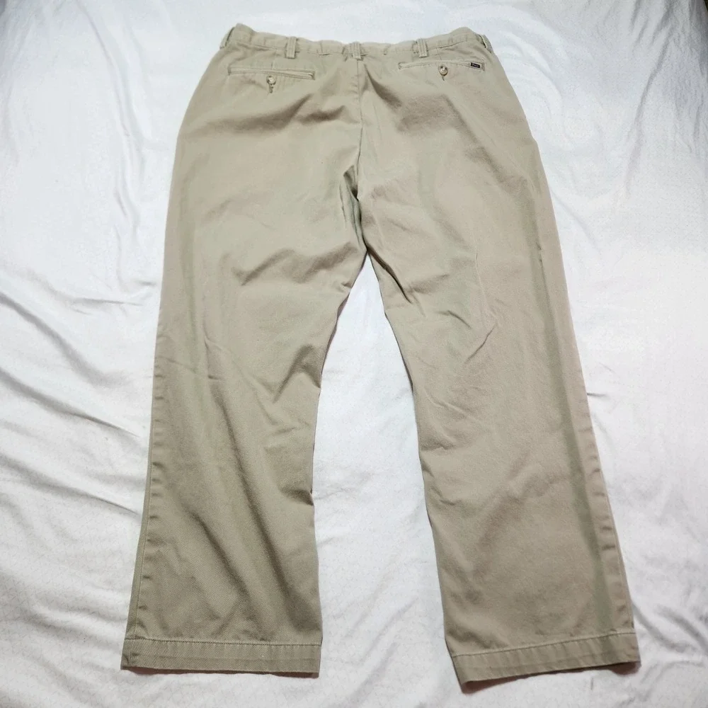 Polo Ralph Lauren Mens Khaki Chino's Pants Cotton Relaxed Fit 36x30